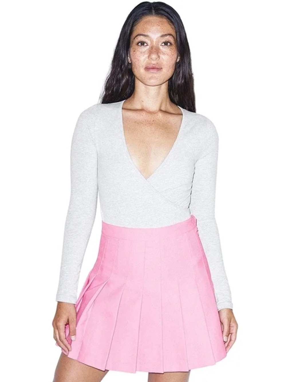 Pleated Pink American Apparel Skirt
